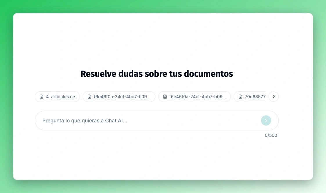 Chat AI de Typed AI resolviendo dudas sobre el temario
